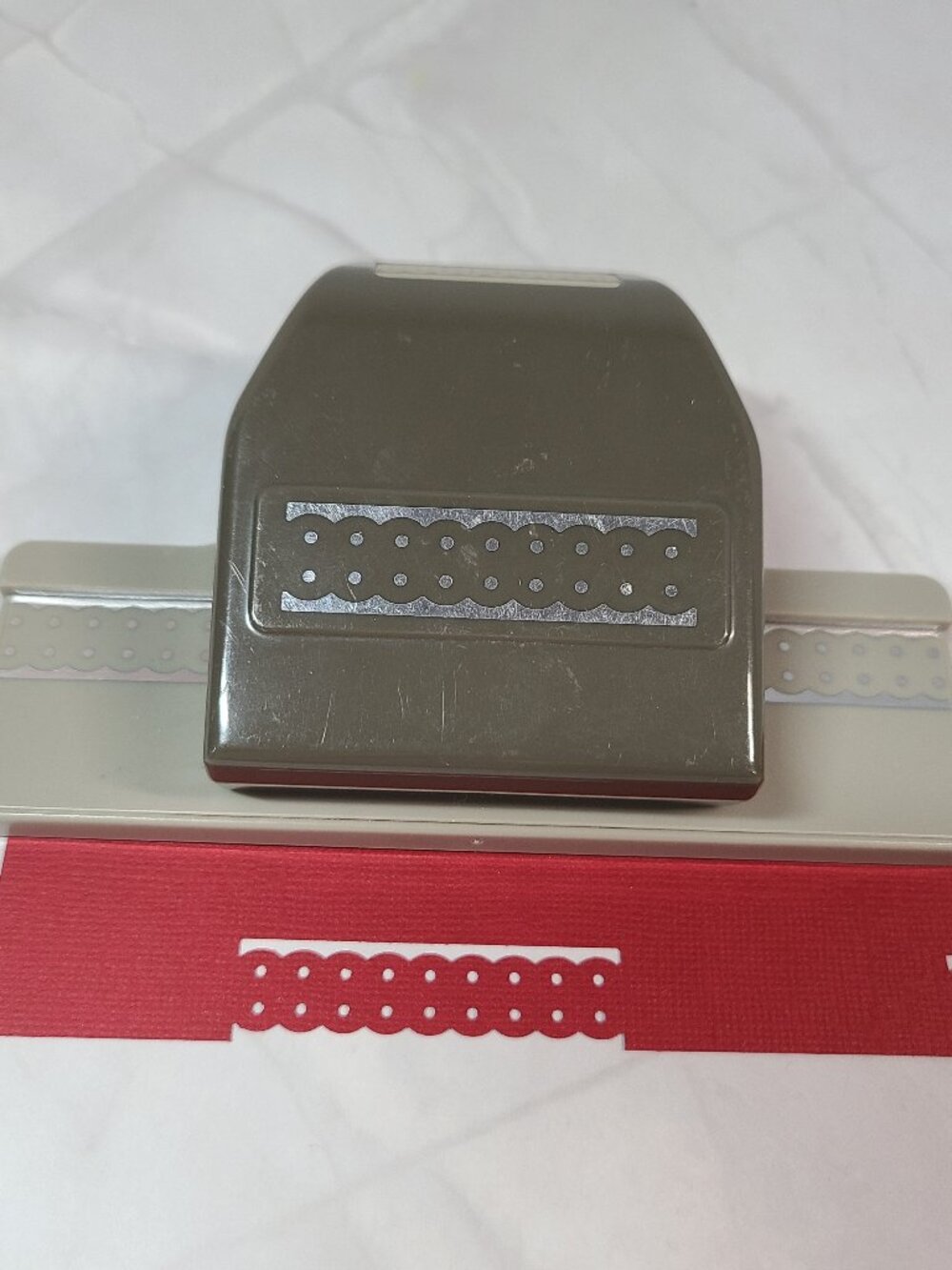 Stampin Up Punch Dotted Scallop Ribbon Border